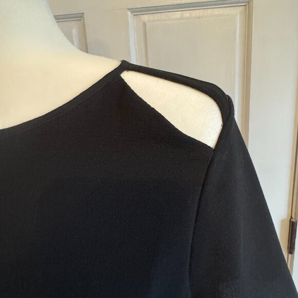 Cooper & Ella Black Cutout Shoulder Top - Picture 2 of 5